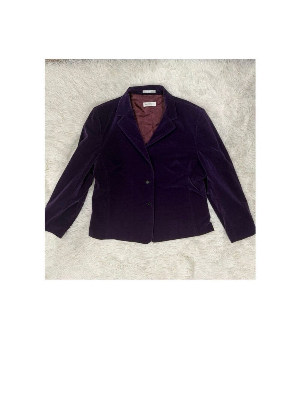 Bernard Zins Purple Velvet Blazer - Size 14 (EUC)